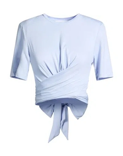 Ba&sh Ba & Sh Woman T-shirt Sky Blue Size 2 Ecovero Viscose, Elastane
