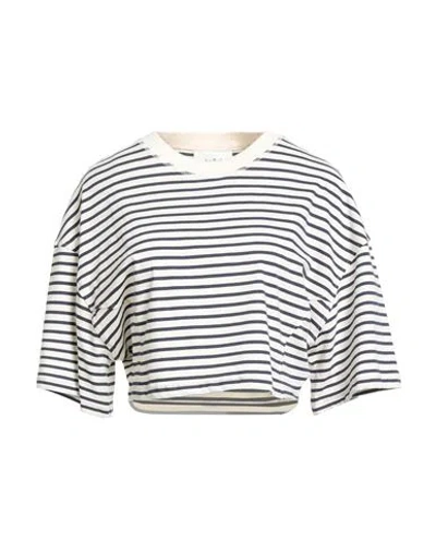 Ba&sh Ba & Sh Woman T-shirt White Size 2 Organic Cotton In Multi