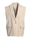 Ba&sh Ba & Sh Woman Tailored Vest Beige Size 0 Viscose, Polyester, Elastane In Neutral
