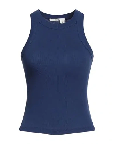 Ba&sh Ba & Sh Woman Tank Top Navy Size 3 Cotton In Blue