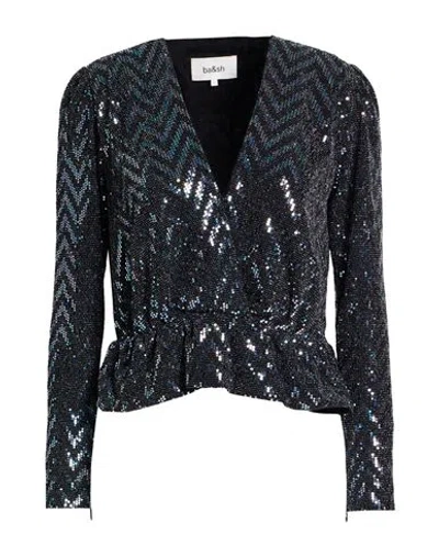Ba&sh Ba & Sh Woman Top Black Size 4 Polyamide, Elastane, Metallic Fiber