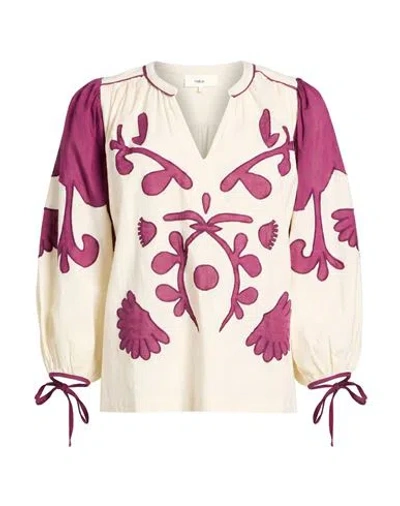Ba&sh Ba & Sh Woman Top Cream Size 0 Cotton In Multi