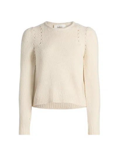 Ba&sh Women's Belma Puff-sleeve Sweater In Sand