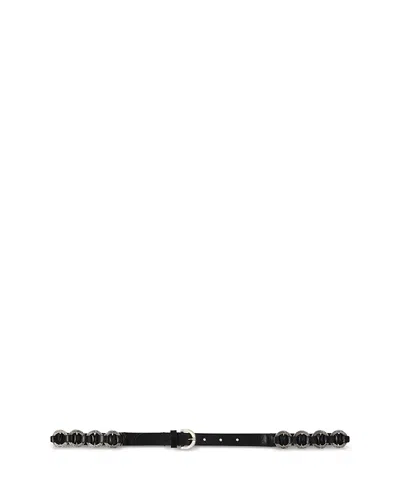 Ba&sh Ba & Sh Women's Berty Engraved Leather Belt In Black