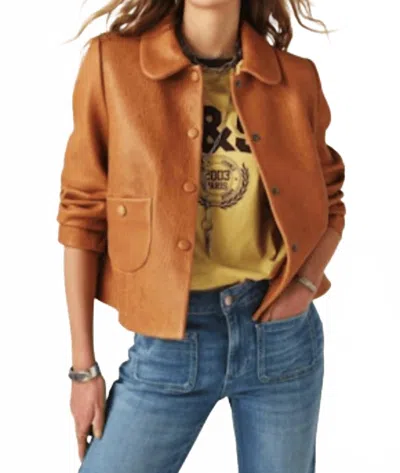 Ba&sh Women's Bilos Leather Jacket In Caramel In Brown