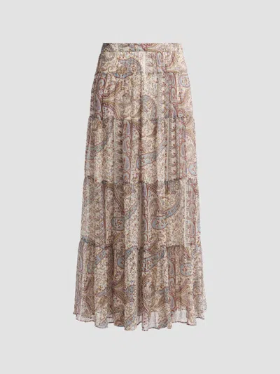 Ba&sh Women's Cali Paisley Print Maxi Skirt In Brown