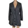 Ba&sh Women's Cybile Suit-style Mini Dress In Grey In Gray