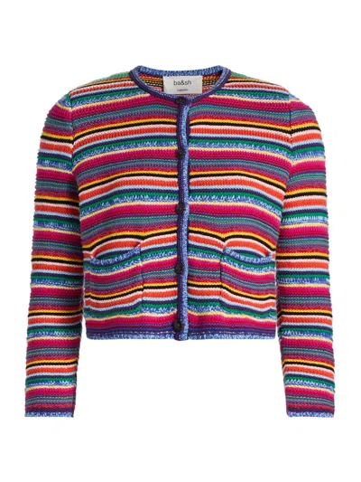 Ba&sh Women's Fanny Striped Cardigan In Multi