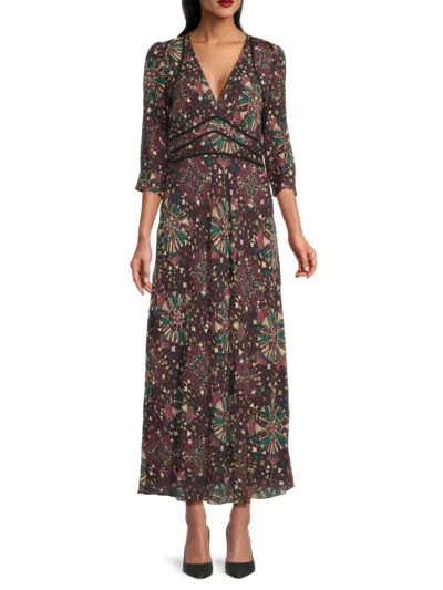 Ba&sh Women's Fazia Mixed Print A-line Maxi Dress In Multi