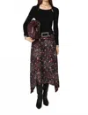 Ba&sh Women's Friea Skirt In Anthracite In Multi