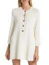 Ba&sh Women's Gysele Knit Cotton Minidress In White