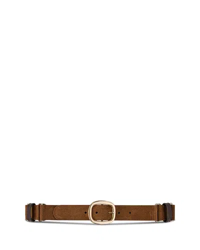 Ba&sh Ba & Sh Women's Loop Suede Belt In Brown