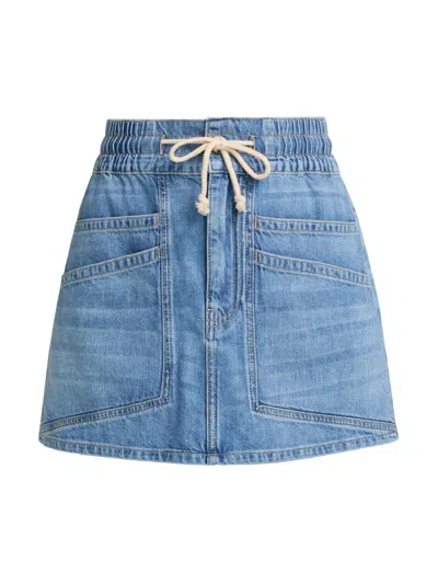Ba&sh Women's Martina Denim Miniskirt In Light Used Blue