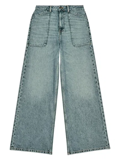 Ba&sh Women's Mellou High-rise Wide-leg Jeans In Blue