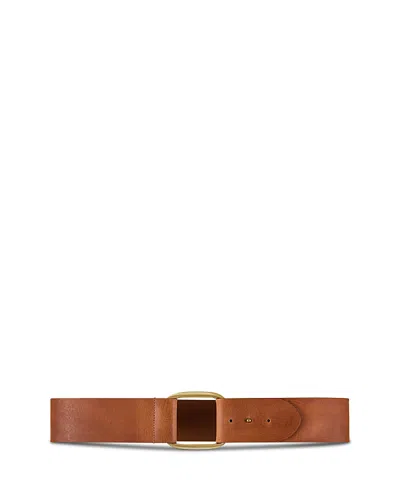 Ba&sh Ba & Sh Women's Minimalist Leather Belt In Cognac