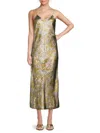 Ba&sh Women's Robe Flavia Metallic Slip Midi-dress In Multi