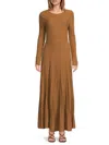 Ba&sh Women's Robe Jazia Ribbed Wool-blend Maxi Dress In Blue