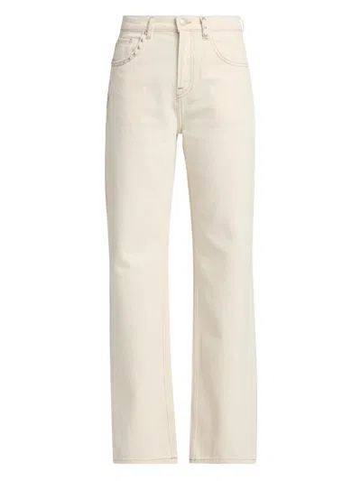 Ba&sh Women's Stunner Studden Straight Jeans In Sand
