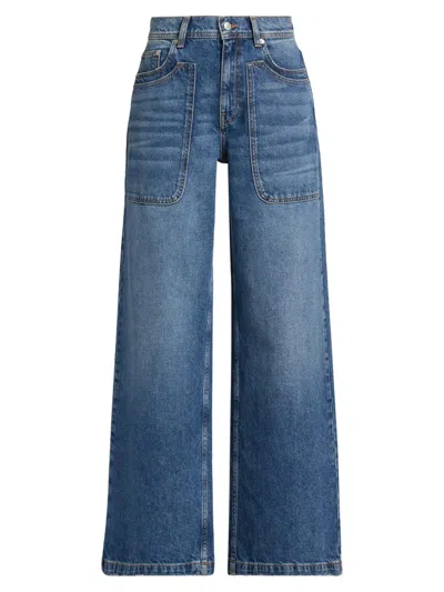 Ba&sh Women's Zoel Wide-leg Jeans In Blue