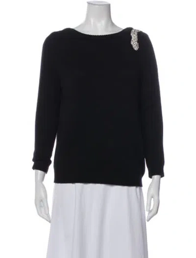 Pre-owned Ba&sh Wool Bateau Neckline Sweater In Blue
