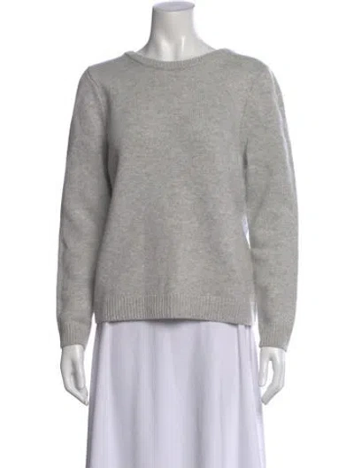 Pre-owned Ba&sh Wool Bateau Neckline Sweater In Gray