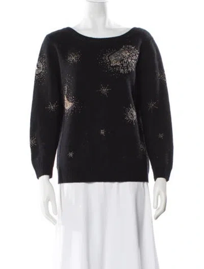 Pre-owned Ba&sh Wool Bateau Neckline Sweater In Multi