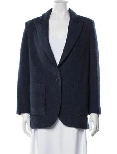 Pre-owned Ba&sh Wool Blazer In Blue