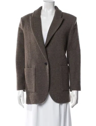 Pre-owned Ba&sh Wool Blazer In Brown