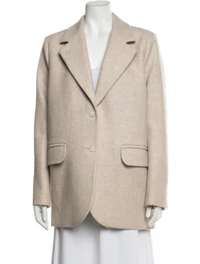 Pre-owned Ba&sh Wool Blazer In Neutrals