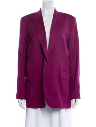 Pre-owned Ba&sh Wool Blazer In Purple
