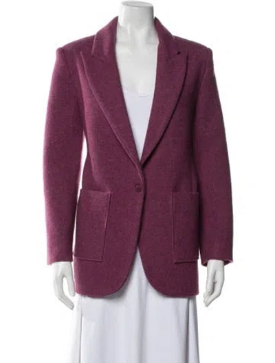 Pre-owned Ba&sh Wool Blazer In Purple