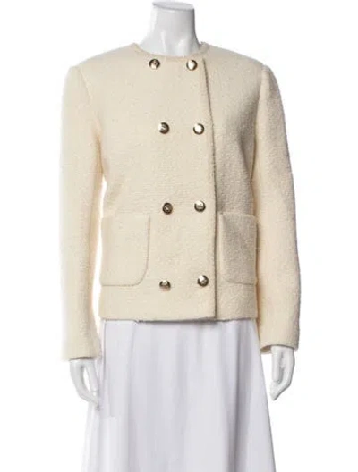 Pre-owned Ba&sh Wool Blazer In Yellow