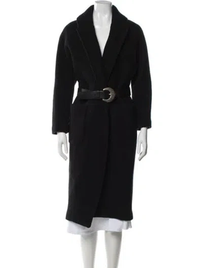 Pre-owned Ba&sh Wool Coat In Black