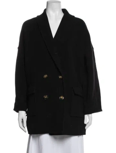 Pre-owned Ba&sh Wool Coat In Black