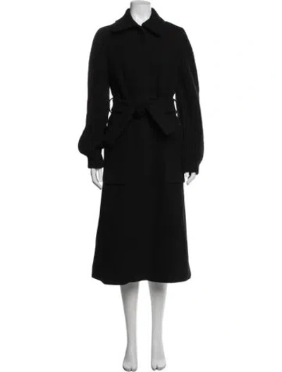 Pre-owned Ba&sh Wool Coat In Black