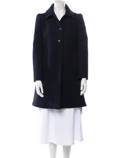 Pre-owned Ba&sh Wool Coat In Blue