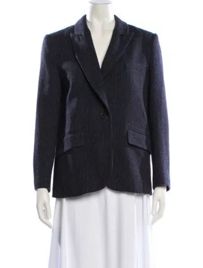 Pre-owned Ba&sh Wool Coat In Blue