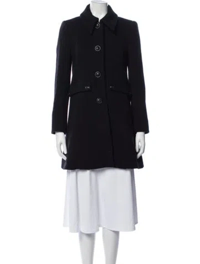 Pre-owned Ba&sh Wool Coat In Blue