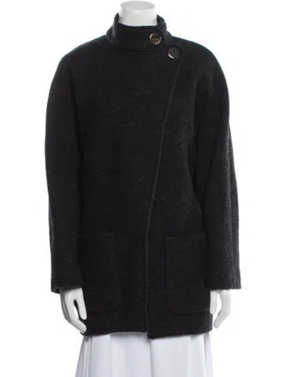 Pre-owned Ba&sh Wool Coat In Gray
