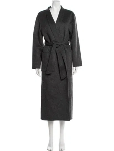 Pre-owned Ba&sh Wool Coat In Gray
