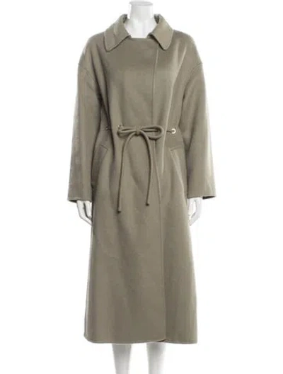 Pre-owned Ba&sh Wool Coat In Green
