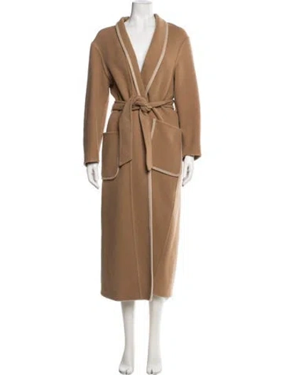 Pre-owned Ba&sh Wool Coat In Neutral