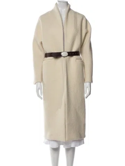 Pre-owned Ba&sh Wool Coat In Neutral
