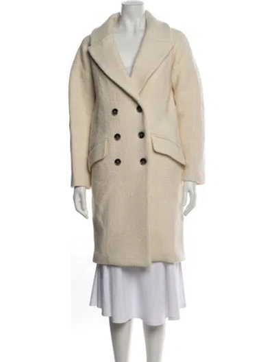 Pre-owned Ba&sh Wool Coat In Neutrals