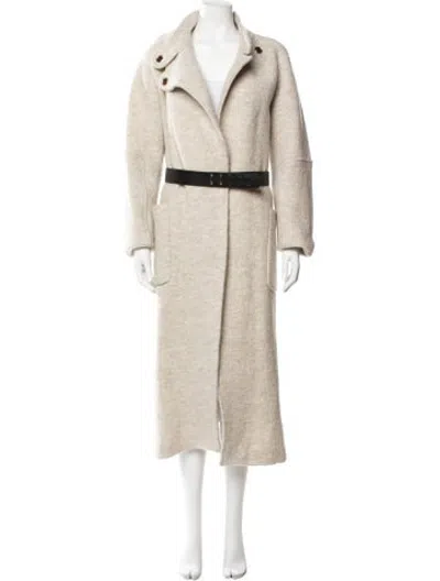 Pre-owned Ba&sh Wool Coat In Neutrals
