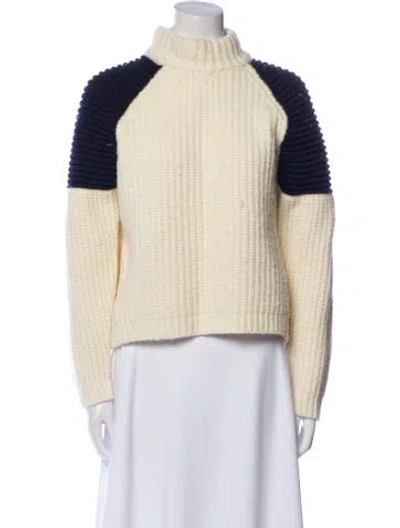 Pre-owned Ba&sh Wool Colorblock Pattern Sweater