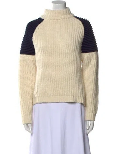 Pre-owned Ba&sh Wool Colorblock Pattern Sweater