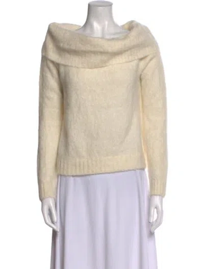 Pre-owned Ba&sh Wool Cowl Neck Sweater In Neutral