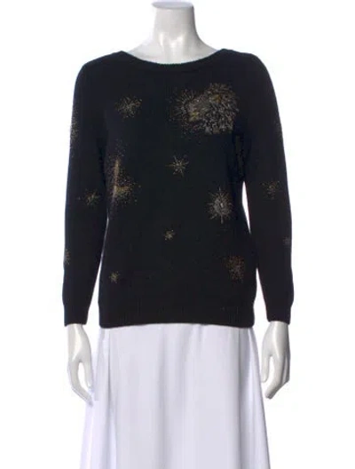 Pre-owned Ba&sh Wool Crew Neck Sweater In Black