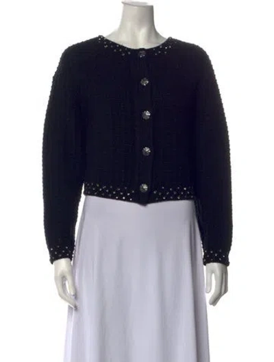 Pre-owned Ba&sh Wool Crew Neck Sweater In Black